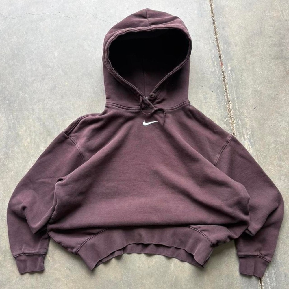 Mocha Brown Nike Center Swoosh Hoodie